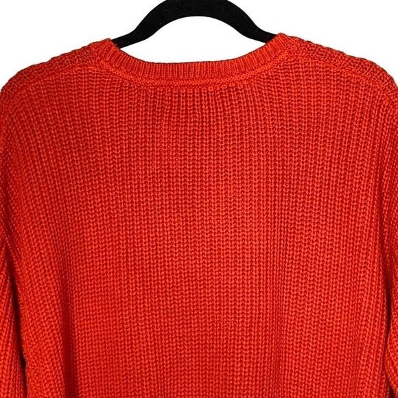 Rachel Zoe New York Women's Orange Knitted Long-Sleeve Sweater Size M NWT - Picture 4 of 16